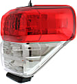 Passenger Side Tail Light, with Bulb, Halogen, Clear and Red Lens, Limited/(SR5, Without Trail Package) Models