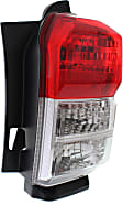 Passenger Side Tail Light, with Bulb, Halogen, Clear and Red Lens, Limited/(SR5, Without Trail Package) Models
