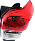 Passenger Side Tail Light, with Bulb, Halogen, Clear and Red Lens, Limited/(SR5, Without Trail Package) Models
