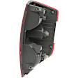 Driver Side Tail Light, with Bulb, Halogen, Clear and Red Lens