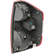 Driver Side Tail Light, with Bulb, Halogen, Clear and Red Lens