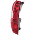Driver Side Tail Light, with Bulb, Halogen, Clear and Red Lens, CAPA CERTIFIED