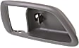 Front or Rear, Passenger Side, Interior, Door Handle Trim, Plastic, Gray