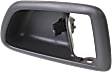 Front or Rear, Driver Side, Interior, Door Handle Trim, Plastic, Gray