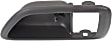 Front or Rear, Driver Side, Interior, Door Handle Trim, Plastic, Gray