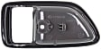 Front or Rear, Driver Side, Interior, Door Handle Trim, Plastic, Gray
