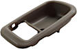 Front, Passenger Side, Interior, Door Handle Trim, Plastic, Gray