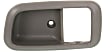 Front, Driver Side, Interior, Door Handle Trim, Plastic, Gray
