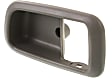Front, Driver Side, Interior, Door Handle Trim, Plastic, Gray