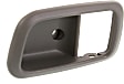 Front, Driver Side, Interior, Door Handle Trim, Plastic, Gray