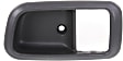 Front, Driver Side, Interior, Door Handle Trim, Plastic, Gray