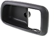 Front, Driver Side, Interior, Door Handle Trim, Plastic, Gray