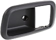 Front, Driver Side, Interior, Door Handle Trim, Plastic, Gray