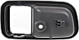Front, Driver Side, Interior, Door Handle Trim, Plastic, Gray