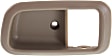Front, Driver Side, Interior, Door Handle Trim, Plastic, Brown