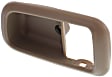 Front, Driver Side, Interior, Door Handle Trim, Plastic, Brown