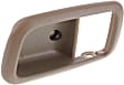 Front, Driver Side, Interior, Door Handle Trim, Plastic, Brown