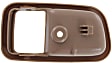 Front, Driver Side, Interior, Door Handle Trim, Plastic, Brown