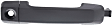 2007-2021 Toyota Tundra - Front, Driver Side Textured Black Exterior Door Handle, With Key Hole