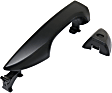 2019 Toyota Corolla - Front, Driver Side Smooth Black Exterior Door Handle, With Key Hole, For Models Without Smart Entry System