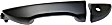 2019 Toyota Corolla - Front, Driver Side Smooth Black Exterior Door Handle, With Key Hole, For Models Without Smart Entry System