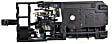 2003-2008 Toyota Corolla - Front or Rear, Passenger Side Interior Door Handle, Chrome, with Door Lock Button, Sedan
