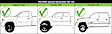 2003 Pontiac Vibe - Front or Rear, Driver Side Beige Interior Door Handle, With door lock button, Wagon