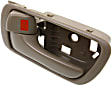 Front Or Rear, Driver Side Beige Interior Door Handle, Without Door Lock Hole, Sedan