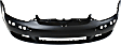 Front Primed Bumper Cover, 5 Cyl., 2.5L Engine, With Holes For Side Marker And Molding