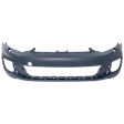 Front Primed Bumper Cover, Hatchback, Without Parking Aid Sensor Holes, With Headlight Washer Holes, Except R Model