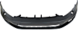 2010-2014 Volkswagen Golf - Front Primed Bumper Cover, Hatchback, Without Parking Aid Sensor Holes, With Headlight Washer Holes, Except R Model, CAPA CERTIFIED