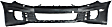 2010-2014 Volkswagen Golf - Front Primed Bumper Cover, Hatchback, Without Parking Aid Sensor Holes, With Headlight Washer Holes, Except R Model, CAPA CERTIFIED