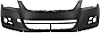 Front Primed Bumper Cover, Without Headlight Washer Holes, Type 2, CAPA Certified
