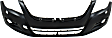 Front Primed Bumper Cover, With Headlight Washer Holes, Type 2