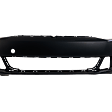 2011-2014 Volkswagen Jetta - Front Primed Bumper Cover, Sedan, Without Park Sensor and Headlight Washer Holes, Except GLI Model, (Hybrid 13-14)/Sedan