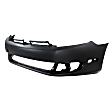 2010-2014 Volkswagen Golf - Front Primed Bumper Cover, without Headlight Washer Holes, without Parking Sensor Holes, with Side Marker Holes, Except R Model