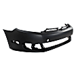 2010-2014 Volkswagen Golf - Front Primed Bumper Cover, without Headlight Washer Holes, without Parking Sensor Holes, with Side Marker Holes, Except R Model