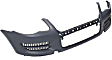 Front Primed Bumper Cover, Without Park Sensor and Headlight Washer Holes