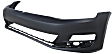 2015 Volkswagen Golf S - Front Primed Bumper Cover, For Models Without Parallel Park Assist Sensor Holes, Without Headlight Washer Holes