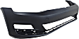 2015 Volkswagen Golf S - Front Primed Bumper Cover, For Models Without Parallel Park Assist Sensor Holes, Without Headlight Washer Holes