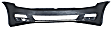 2015 Volkswagen Golf S - Front Primed Bumper Cover, For Models Without Parallel Park Assist Sensor Holes, Without Headlight Washer Holes