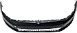 Front Primed Bumper Cover, Without Headlight Washer Holes and Parallel Park Assist, CAPA Certified