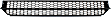 Front, Center Bumper Grille, Textured Gray