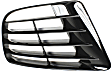 Front, Passenger Side, Outer Bumper Grille, Black, Base Model