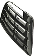 Front, Passenger Side, Outer Bumper Grille, Black, Base Model