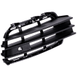 Front, Passenger Side, Outer Bumper Grille, Textured Black