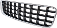 Upper Grille Assembly, Chrome Shell with Painted Dark Gray Insert
