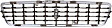Upper Grille Assembly, Chrome Shell with Paintable Insert