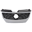 Upper Grille Assembly, Chrome Shell with Black Insert