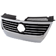 Upper Grille Assembly, Chrome Shell with Black Insert